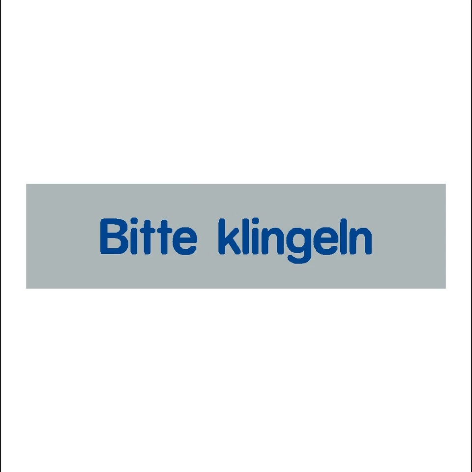 WICHELHAUS Bitte klingeln Schild, selbstklebend 8x2cm