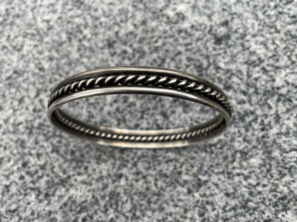 Ralph Lauren silver bangle 925 ラルフローレン Vintage RLL Lauren Ralph Lauren Bangle Bracelet Cuff Magnetic