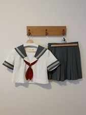 Ghibli Whisper of the Heart Shizuku Cosplay Costume High School Sailor Uniform