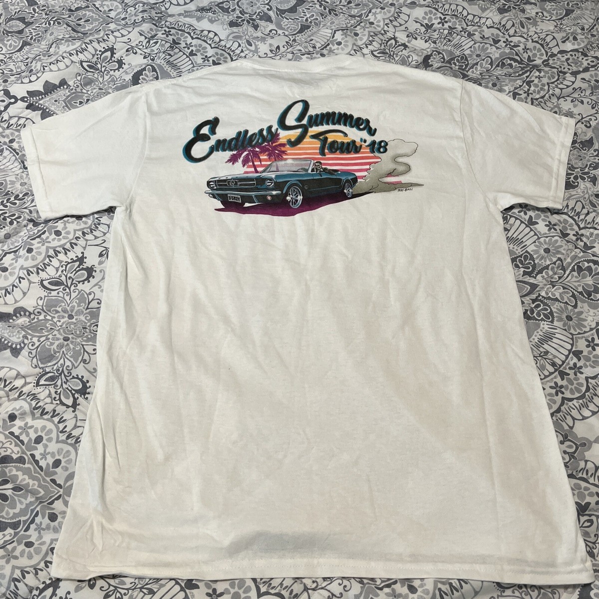 ツアー Tシャツ グッドフェイス G-Eazy 2018年 G-Eazy and with summer tour 2018 T-shirt men's medium NWOT