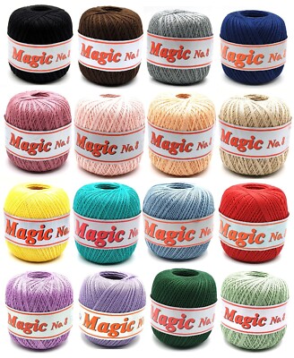 ''Magic No. 8'' Spitzen Häkelgarn Filethäkelgarn 100 gr. / 100 % Baumwolle