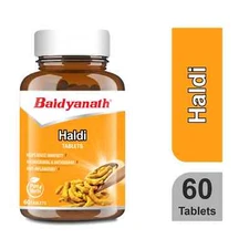 Baidyanath Haldi (Turmeric) Tablets (60 Tablets) powerful anti-inflammatory