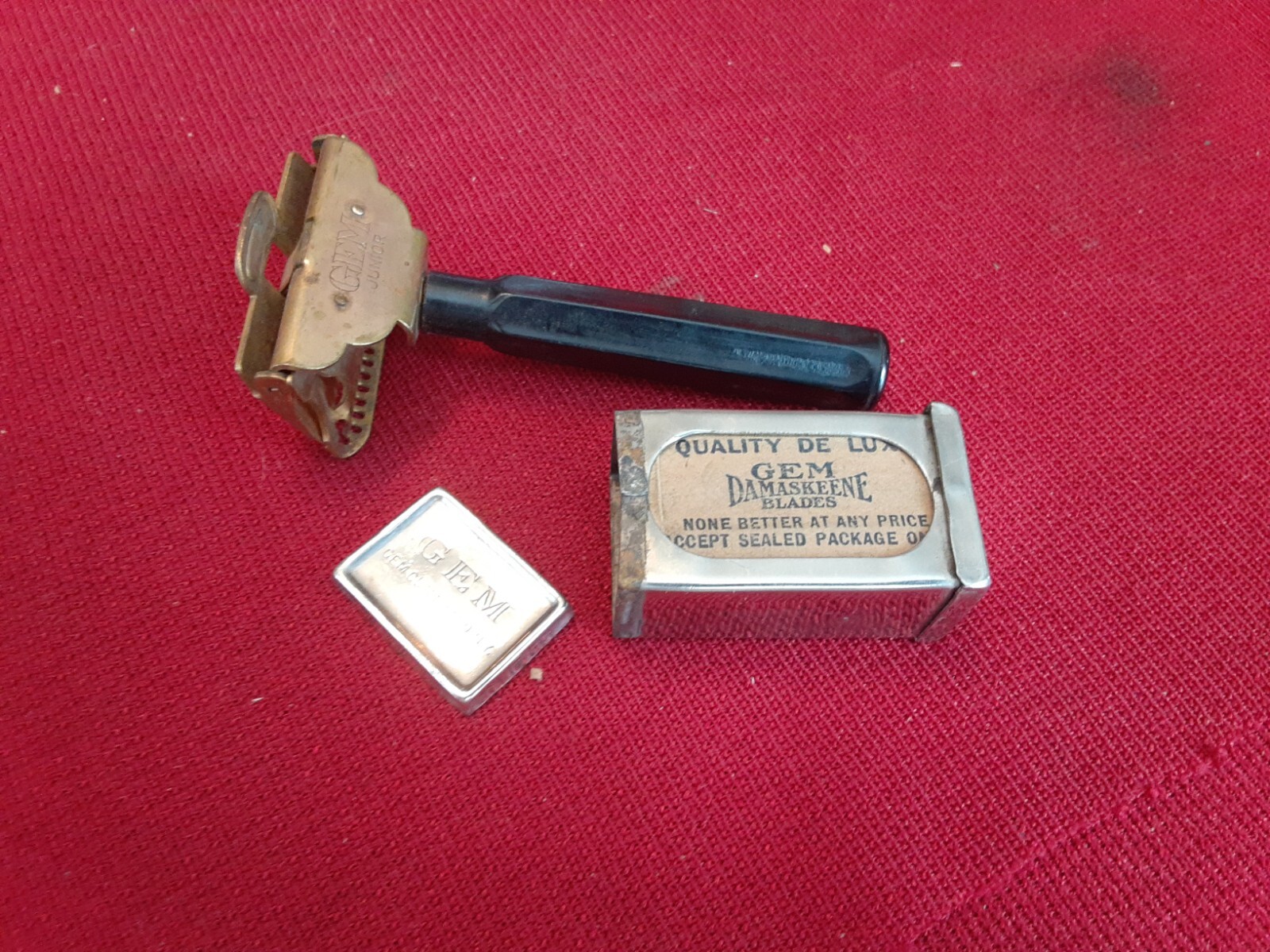Gem Junior 7 Safety Razor In Box Damaskeene eBay