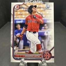 2022 Bowman Prospects Eduardo Lopez #BP-134 Boston Red Soxs
