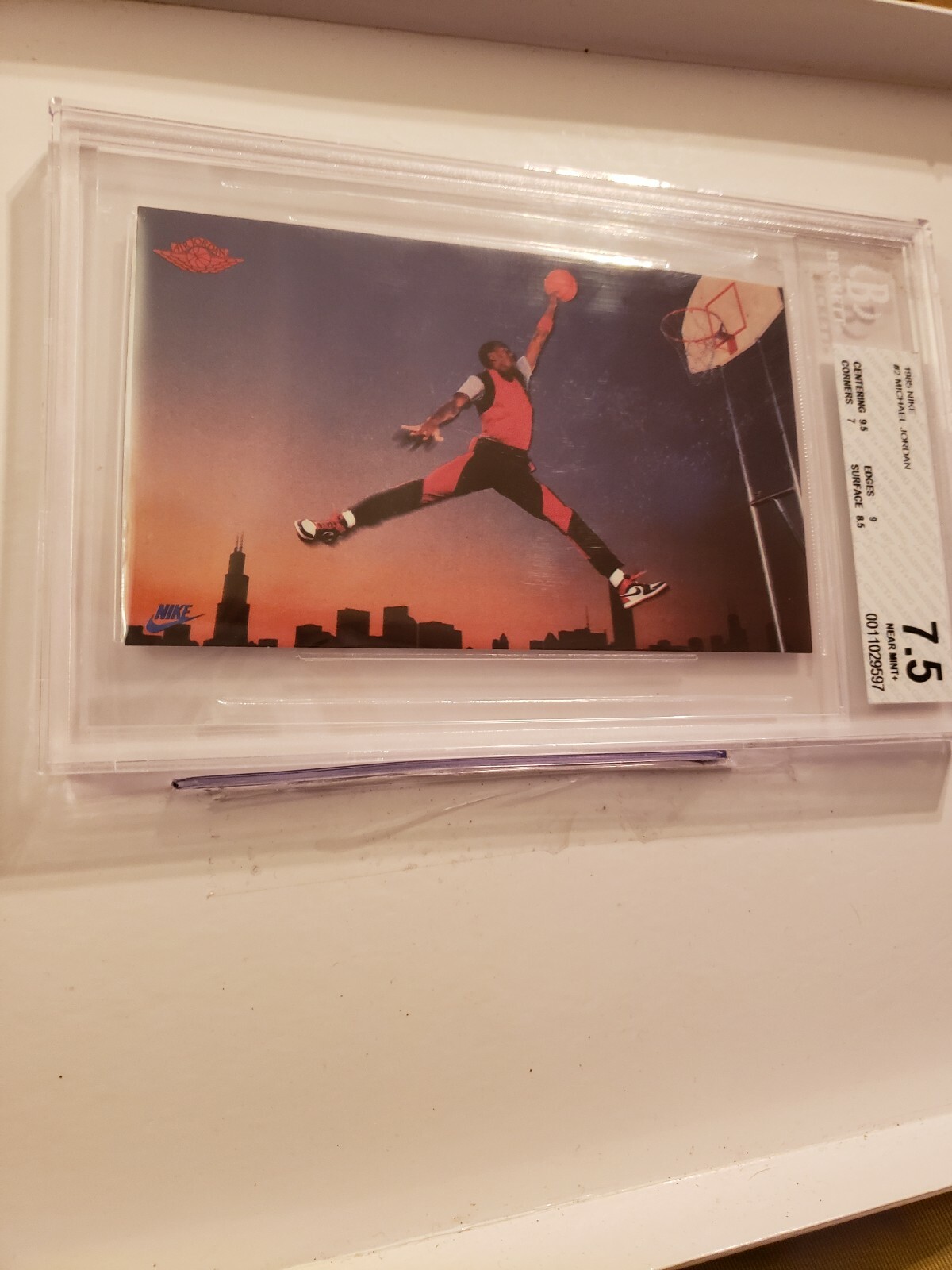 MICHAEL JORDAN 1985 Nike Promo Rookie Card AIR JORDAN Chicago Bulls RARE |  eBay