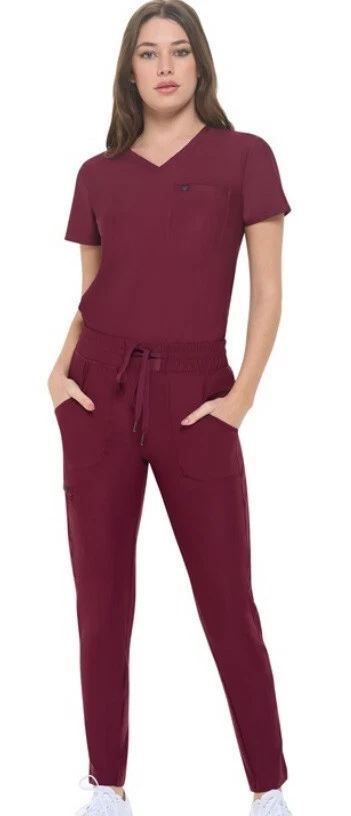 Natural Uniforms Ultra Stretch Form Fitting Womens Scrub Set Nylon/Spandex 8600 - Image 2 of 4