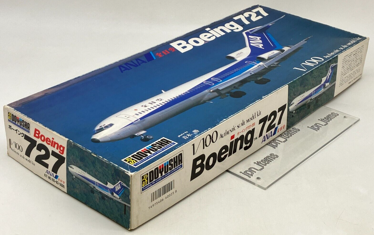 ANA Boeing 727 1/100 プラモデルキット Doyusha 1/100 Boeing 727 ANA Vintage Plastic Model Kit