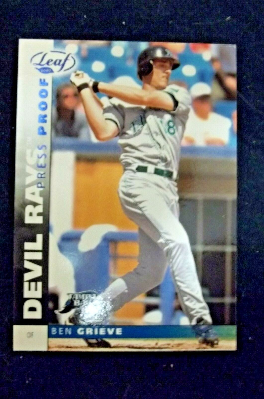 2002 Leaf Blue Press Proof Ben Grieve