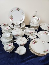 Rosemarie Scalloped Edge, Pink Flowers by Japan Discontinued Pattern 