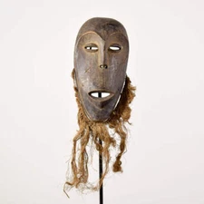 Lega Bearded Bwami Society Mask Congo