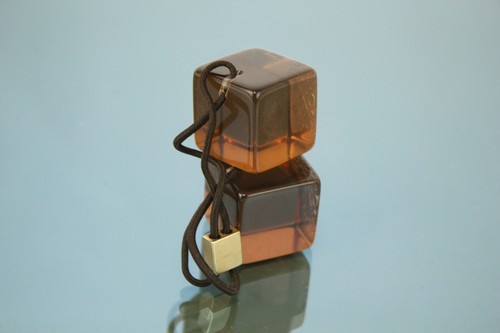 LOUIS VUITTON Logo Brown Hair Band Cube Gold Tone Hairband Good Used - 第 13/16 張圖片