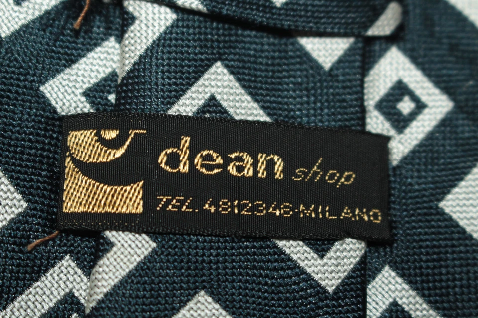 Corbata de seda DEAN hecha en Italia F77611 Foto 4 de 4