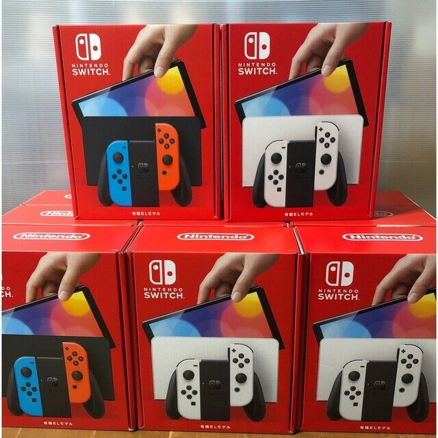 Nintendo Switch OLED 64GB - Azul e vermelho neon