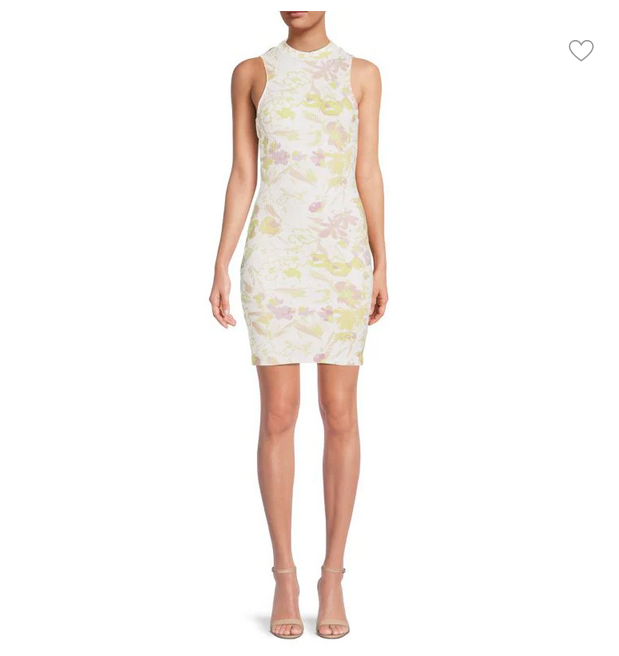 ted baker floral bodycon dress London Size: UK5/US12 Polka Dot Sleeveless Maxi team with sandals or Color:SOFT WHITE Occasion_Day