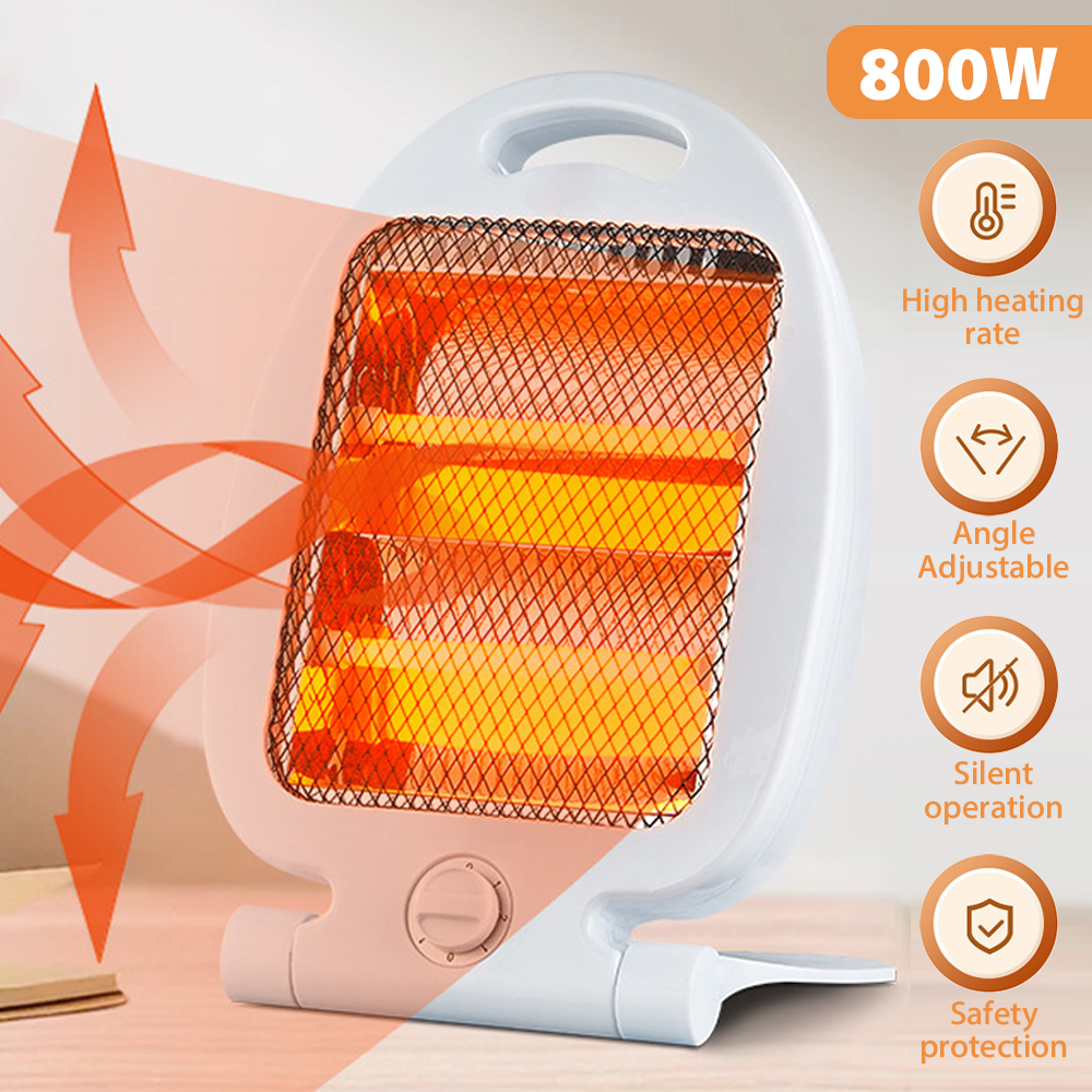 Quartz Halogen Heater for Home Low Energy Space Heater 400/800W