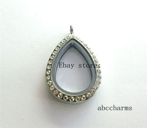 wholesale 5pcs lot tear drop floating lockets floating charms | eBay