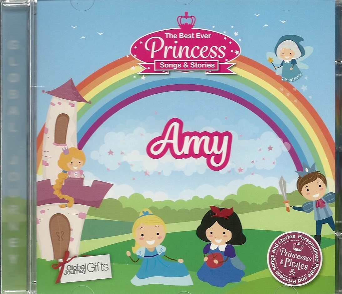 AMY THE BEST EVER PRINCESS SONGS AND STORIES PERSONALISED CHILDREN'S CD