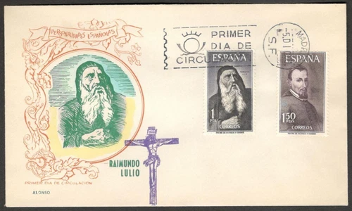 (AOP) Spain 1963 Raimundo Lulio FDC