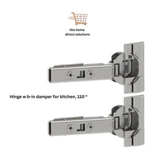 2x NEW IKEA UTRUSTA Cabinet Hinge Built-In Damper 110° Soft Close Kitchen Door