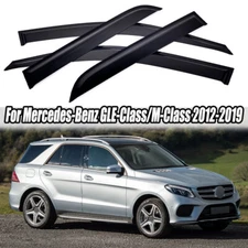 Premiun Style Rain Guards Window Visors For Mercedes-Benz ML350 GLE400 550 12-19