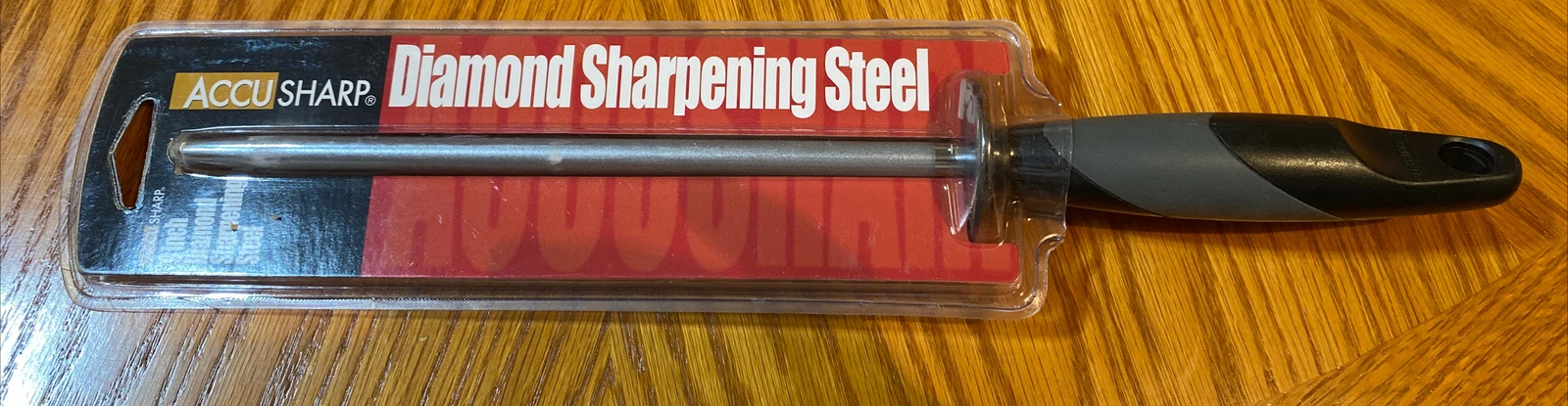 AccuSharp AS034C Diamond Butcher Steel 14.75" Overall 9" Sharpening Rod