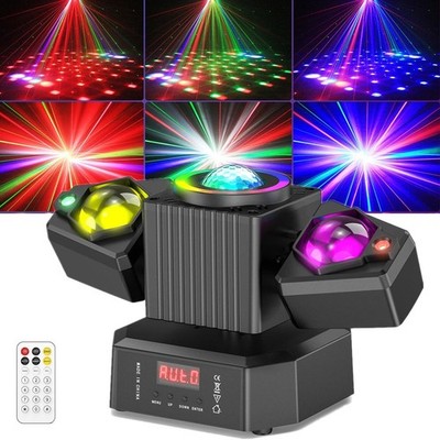 105W RGBW LED Moving Head Light Laser Disco Stage Lighting Beam Flash DJ Party