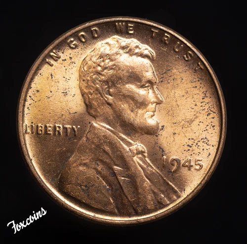 ✅  1945-P Lincoln Wheat Cent Penny - GEM UNC