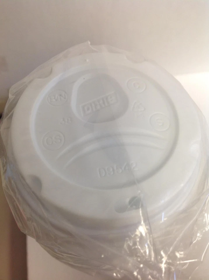 NUEVO Dixie D9542 Blanco Cúpula Plástico Tapa de Taza Caliente 10oz-20oz, 1000 unidades ENVÍO GRATUITO Foto 3 de 4