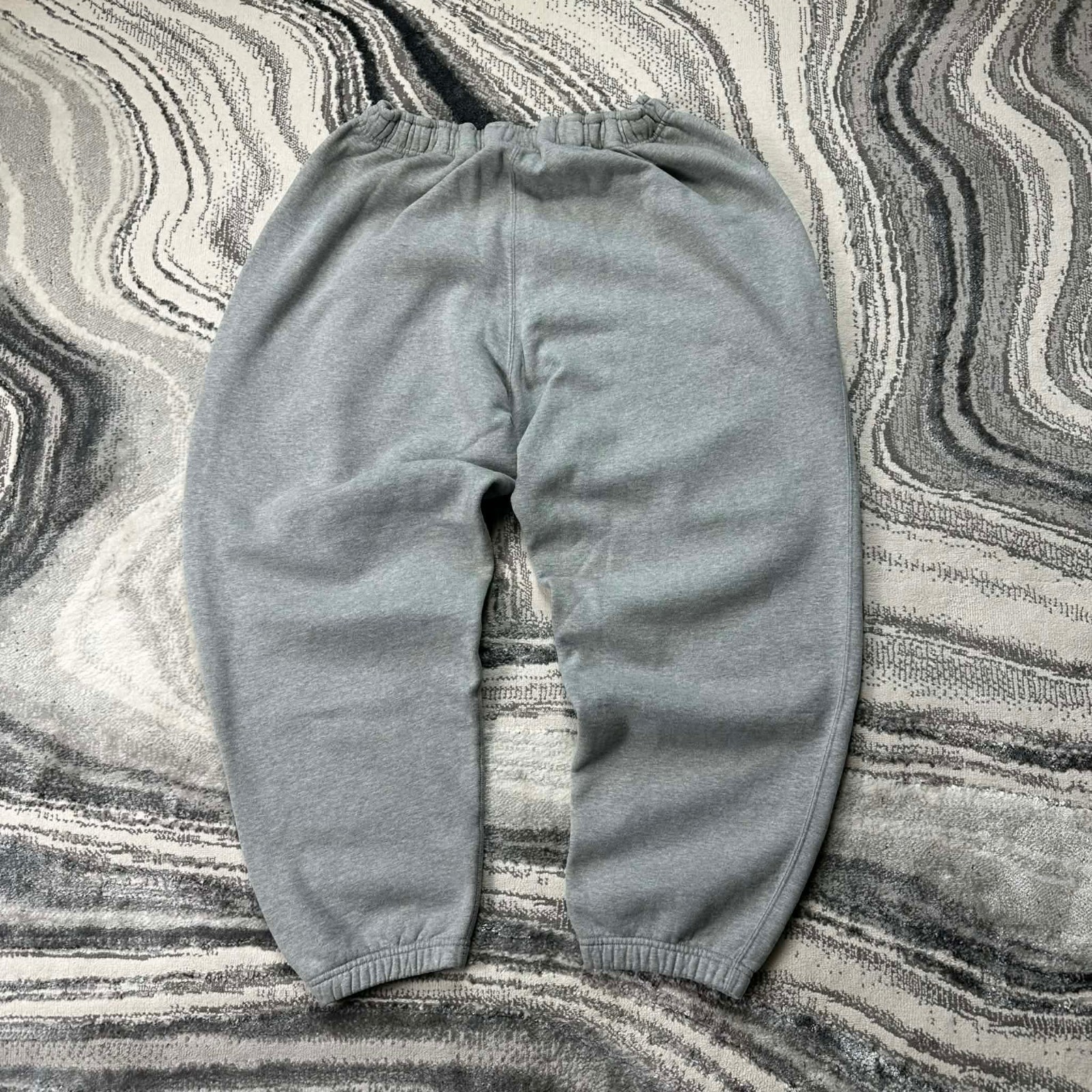 VTG Nike NRG Mini Swoosh Heavyweight Grey Baggy Oversized Lrg Sweatpants Joggers image 8