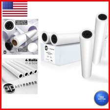 ACYPAPER Plotter Paper 36 x 150, 20 lb Bond, 2" Core, 4 Rolls