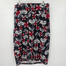 LuLaRoe Women's Medium Cassie Floral Pencil Stretch Skirt USA Made