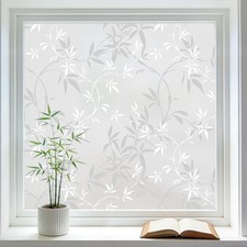 Lemon Cloud Window Privacy Film Stained Glass Window Film Static Cling Bamboo