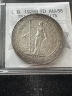 1929B  Great Britain,  Trade Dollar, Coin Mart Graded**AU-55** KM# T-5