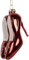 Clayre & Eef 6GL5313 WeihnachtsanhäNger 6X6X10 Cm Rot-Weiß