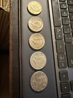 (Lot of 5) Kennedy Half Dollar Coins - Not Graded, Not certified