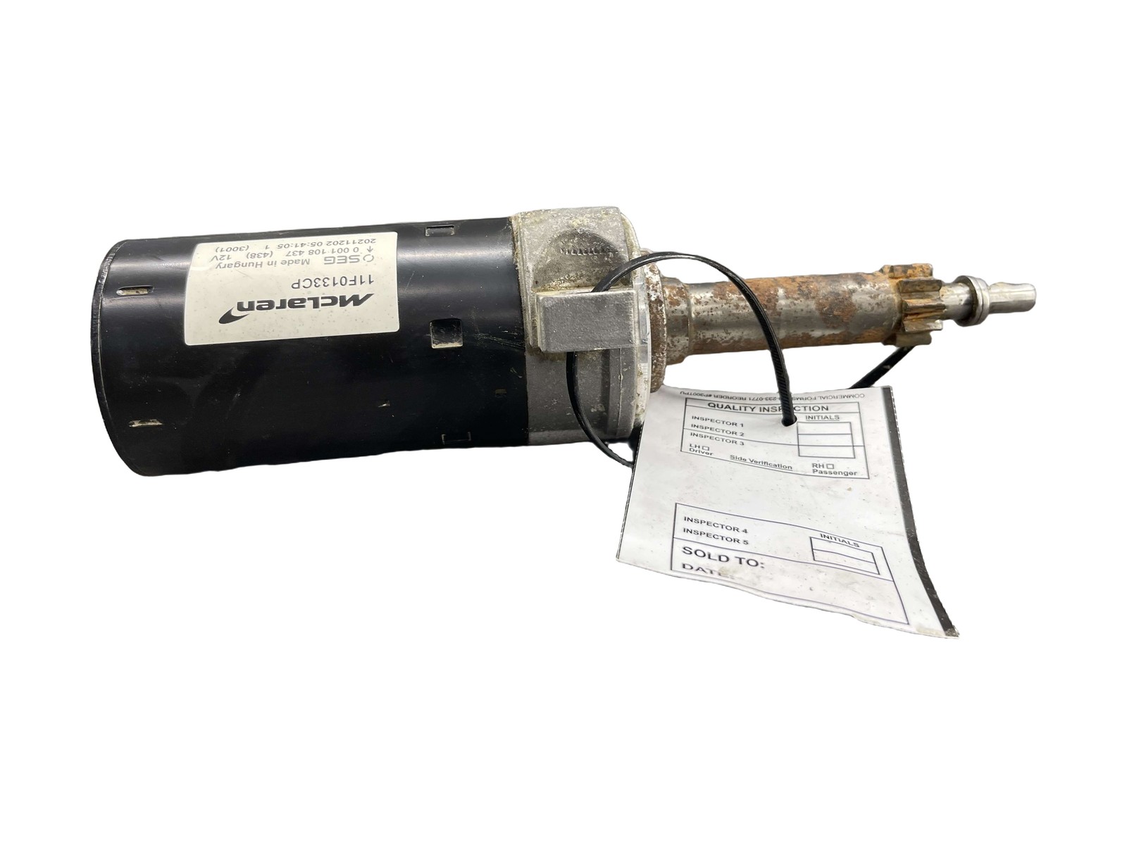 McLaren GT 2020-2023 Starter motor P/N 11F0133CP