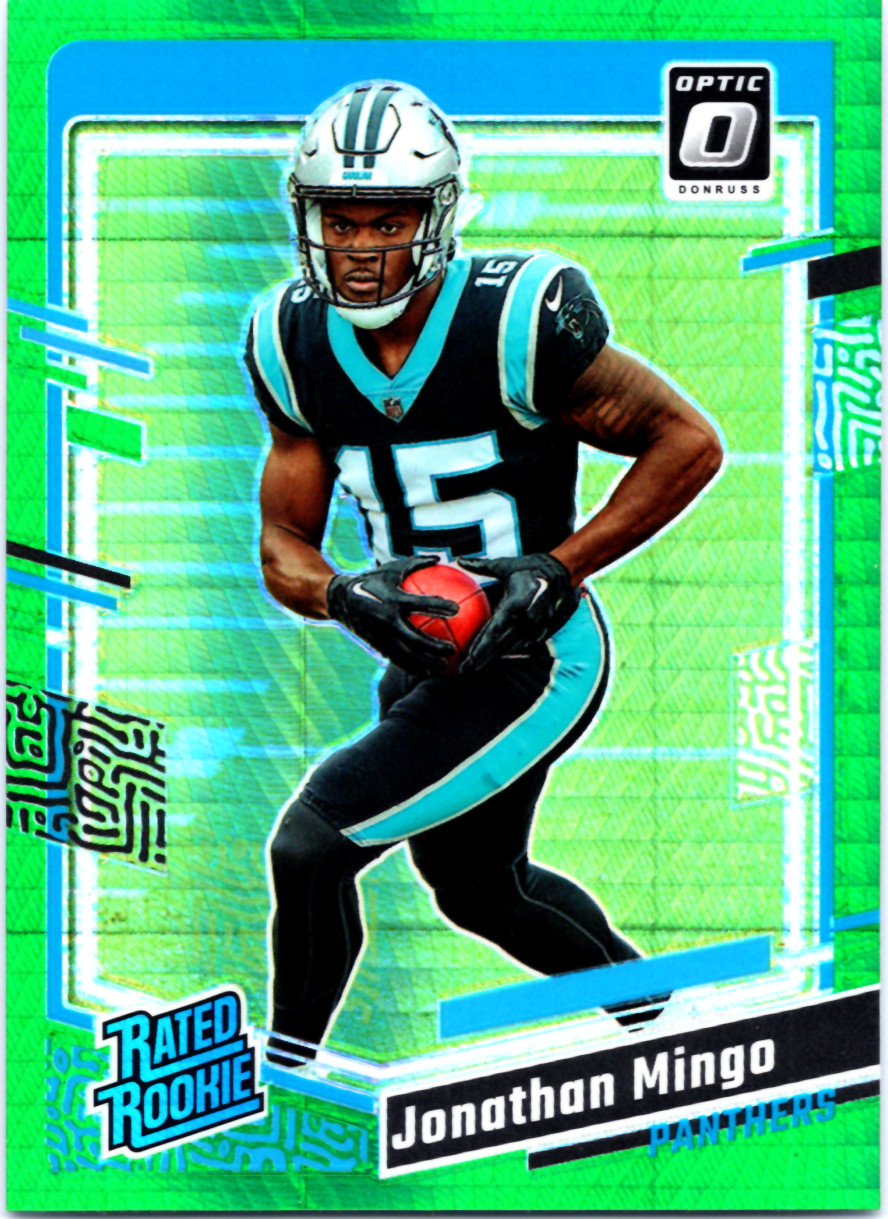 2023 Panini Donruss Optic - Jonathan Mingo #215 Green Hyper Prizm (RC)