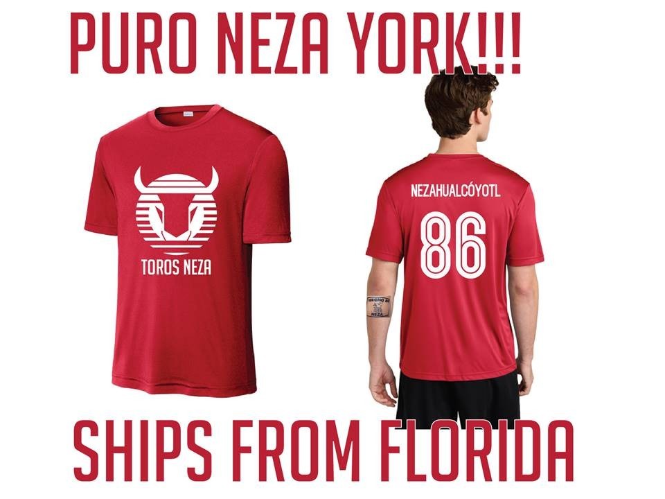 Camiseta de fútbol TOROS NEZA NEZAHUALCÓYOTL - poliéster se envía gratis FL