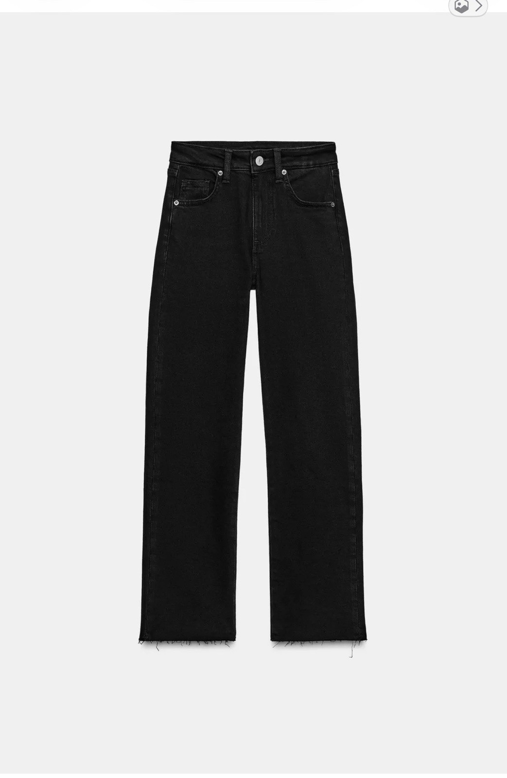 Zara Women's Cropped Black Jeans