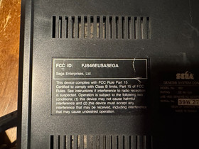 Sega Genesis Model 1 MK-1601 NON TMSS Console - Tested & Working w/Cables Read