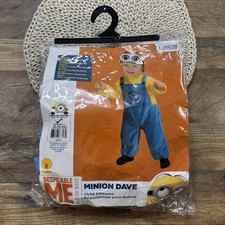 Despicable Me Minion Dave Costume Toddler Size 1-2 Years Halloween Dress-Up