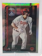 2025 Topps Pro Debut Chrome Lansing Lugnuts Nate Nankil /199