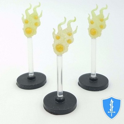 Will-o'-Wisps x3 - Monster Menagerie #3 D&D Miniature
