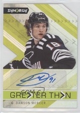 2022 Upper Deck Synergy Greater Than Signatures Dawson Mercer #GT-DM Auto 1j1i