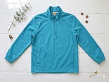 Youth PUMA Sportlifestyle 1/4 Zip Windbreaker Jacket Teal Blue Size S/128