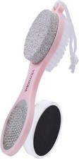 Foot Scrubber Brush with Pumice Stone for Feet Callus Remover Pedicure Tool 