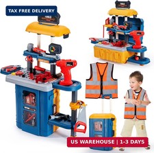 Kids Tool Bench with Kids Tool Set, Three Modes Toddler Tool Bench with Electric