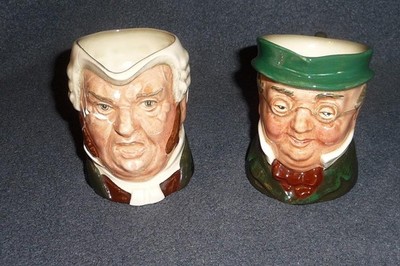 ROYAL DOULTON Toby Character Jug ~ MR PICKWICK & SERGEANT BUZ FUZ Small D.5838