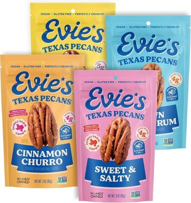 Pecans - Variety Pack of Roasted Texas Pecan Snacks - 4 Flavors - Healthy,