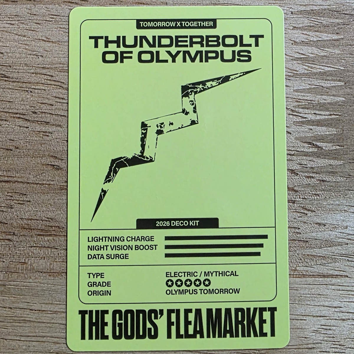 Soobin Official Photocard TXT 2026 Deco Kit The God's Flea Market